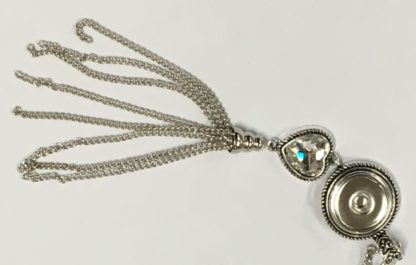 Crystal Heart Necklace Closeup