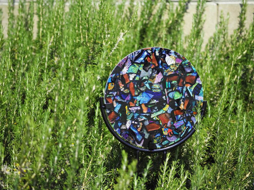 Garden Stake (12inch diameter) Case of 10 display stands AANRAKU GLASS STUDIOS